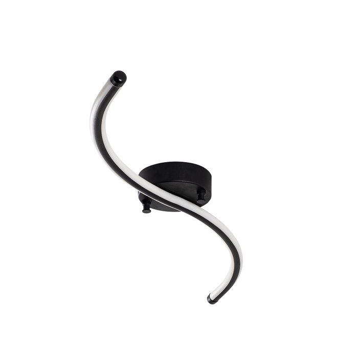 Opviq Yılan - 13278 Lámpara de araña de metal negra con LED integrado
